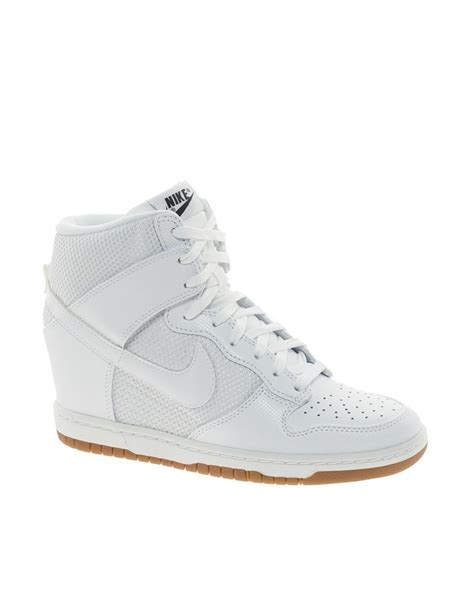 nike dunk sky hi wedges damen weiß|nike dunk sky hi sneakerboot.